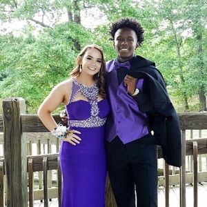 Purple prom dress